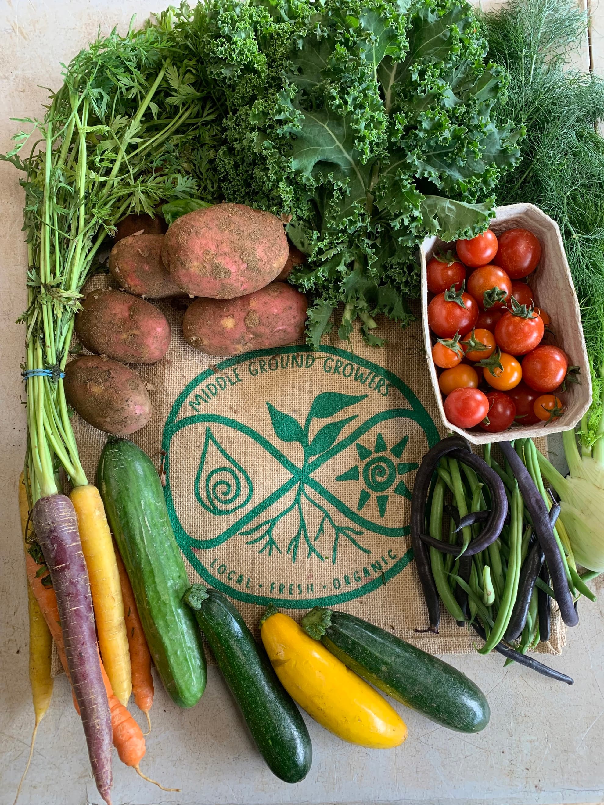 Medium Organic Veg Bag